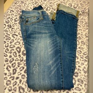 Judy Blue straight leg cuffed Jean